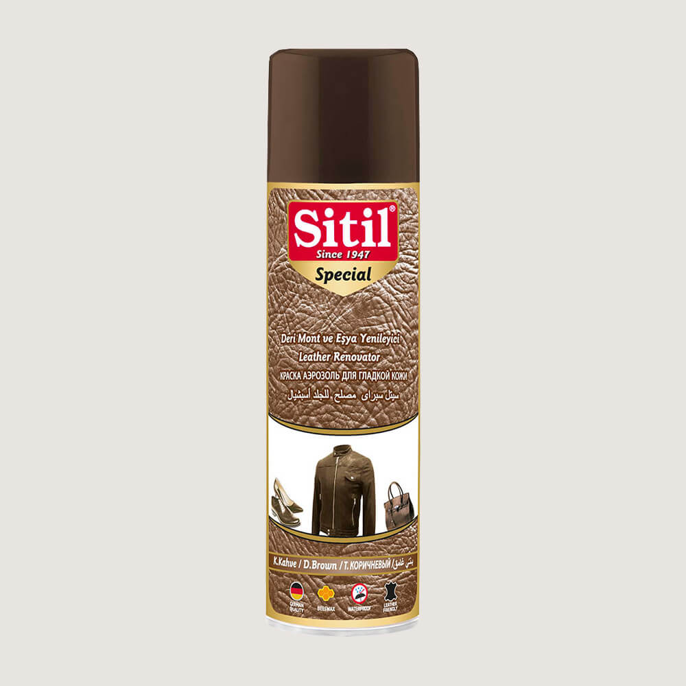 Sitil Deri Mont ve Eşya Yenileyici Sprey Koyu Kahve 250 ML