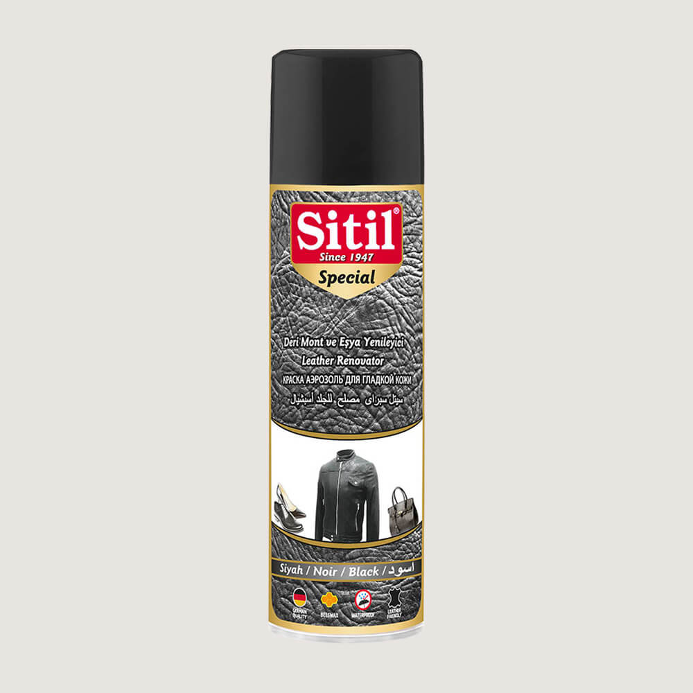 Sitil Deri Mont ve Eşya Yenileyici Sprey Siyah 250 ML