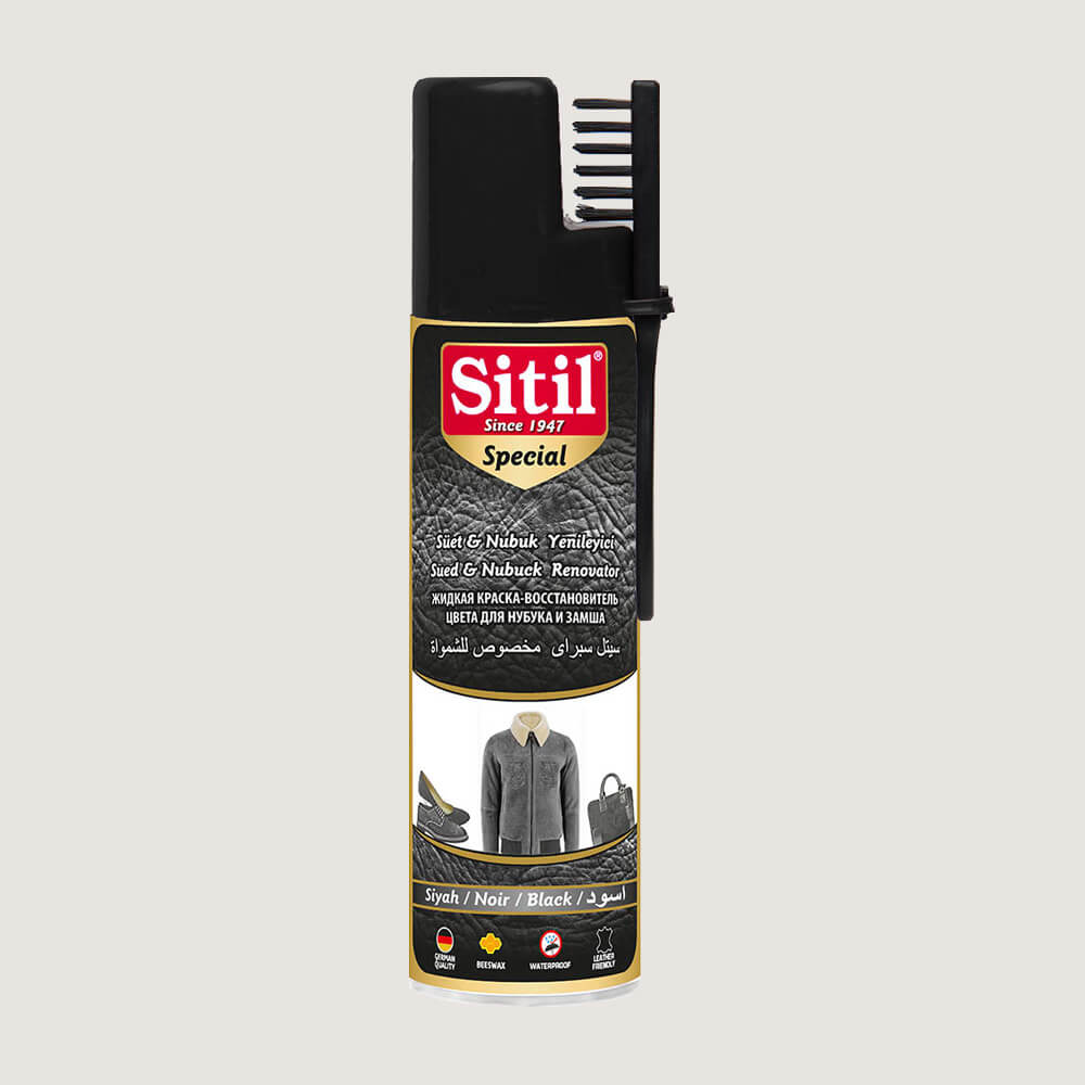 Sitil Süet & Nubuk Yenileyici Sprey Siyah 250 ML